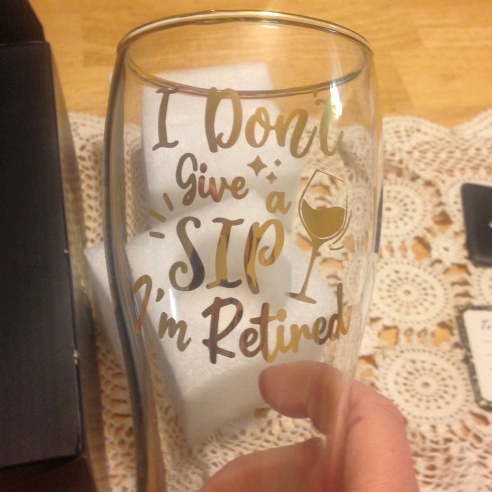 Retirement Gift Idea, Glass Beer Tumbler and Bottle Opener